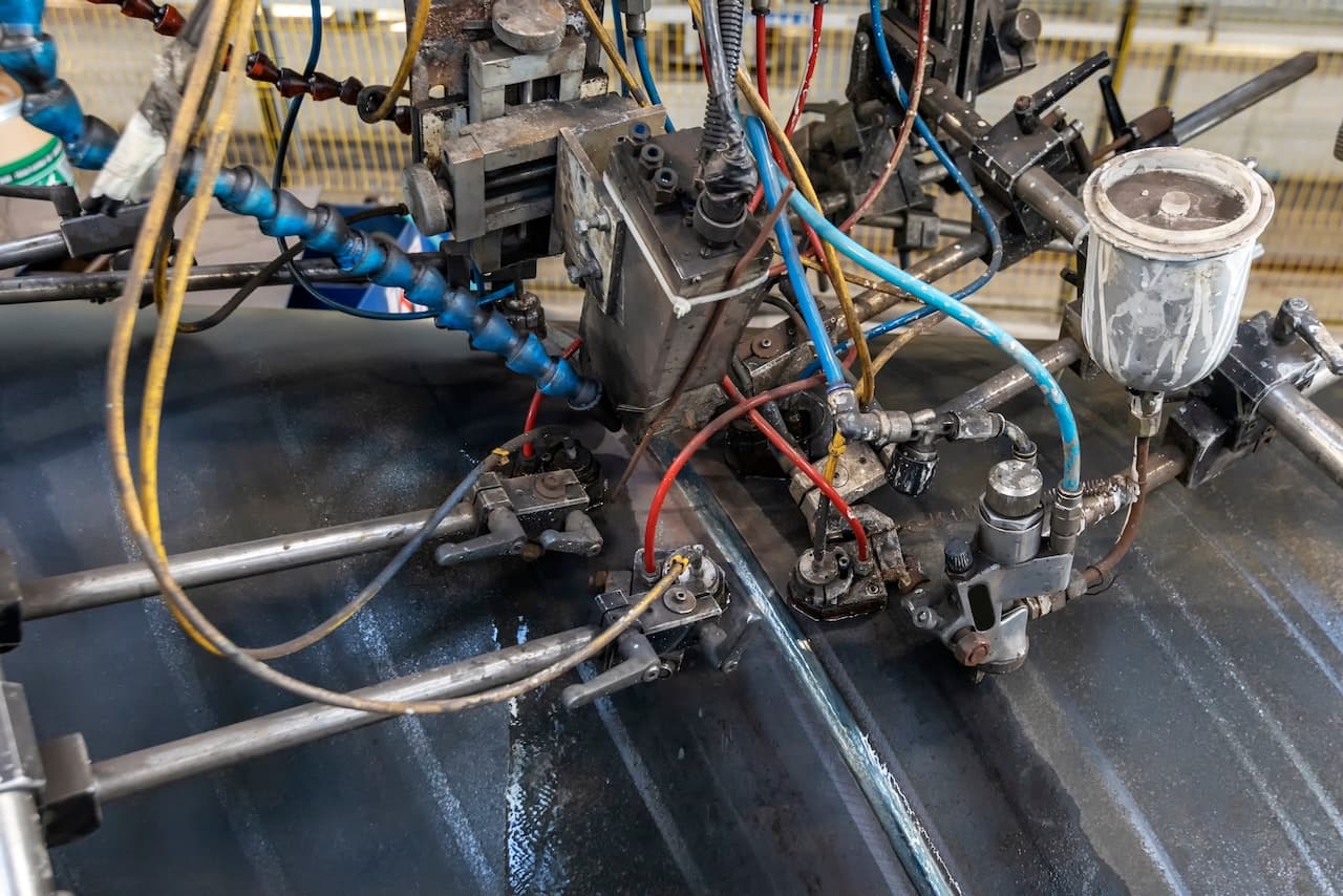 Tuberías de acero apiladas en una planta, listas para su distribución eficiente en todo México por MMTubería.